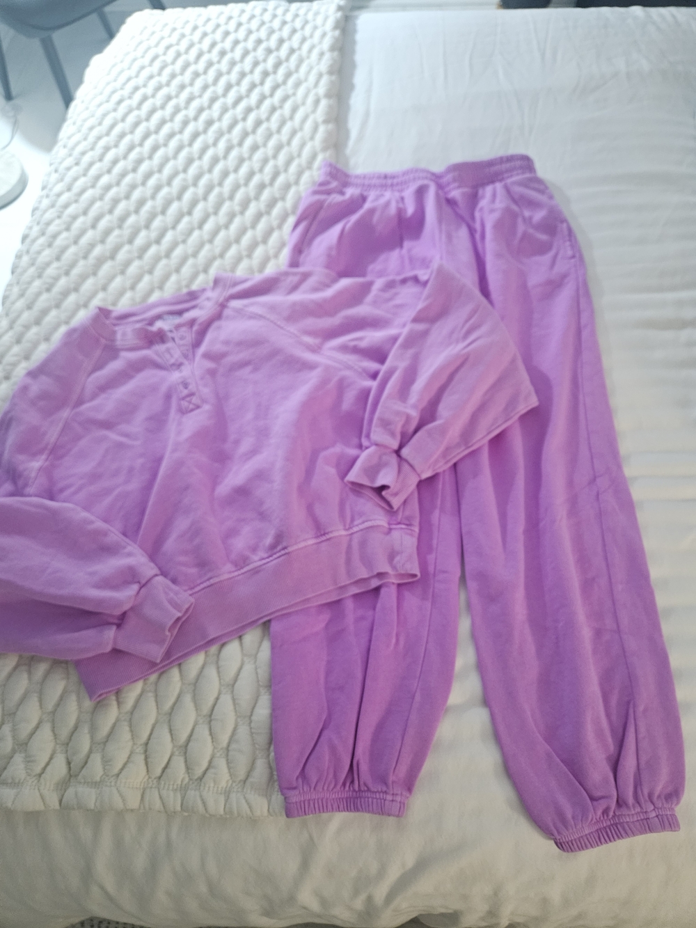 Purple Sweatshirt and Jogger Set